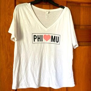 Brand new phi mu sorority T-shirt!